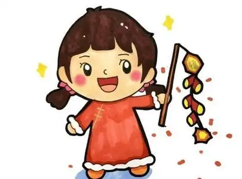 儿童简笔画,卡通人物简笔画,新年简笔画,简笔画图片