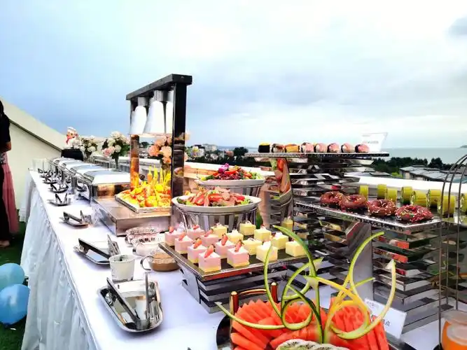 中西式自助餐  #上门餐饮 #户外婚礼  #户外草坪婚礼自助餐