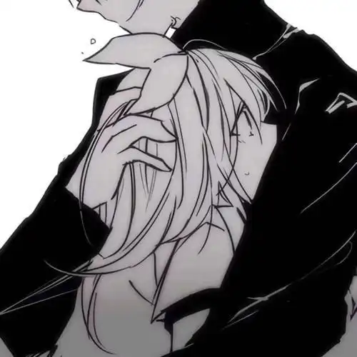 霸气动漫情侣黑白头像一对情侣头像动漫超拽一对