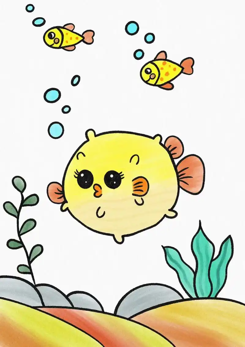 可可爱爱的幼儿简笔画适合幼儿园小班以上小朋友