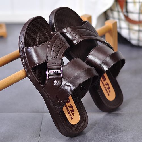 酷趣(coqui)凉鞋男款开车两用休闲凉拖鞋防滑软底耐磨不臭脚男士沙滩