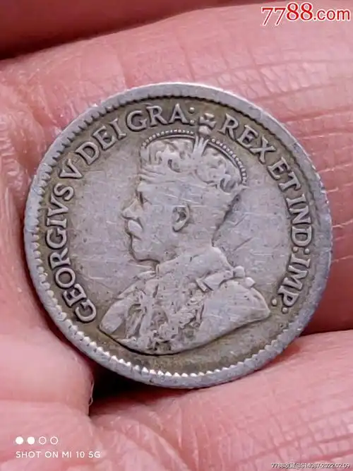 外国银币～1917年加拿大5分银币_价格50元_第1张_7788收藏__收藏热线