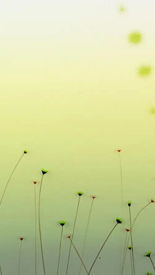 淡黄植物淡雅背景图