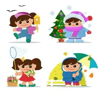 春天和冬天图片