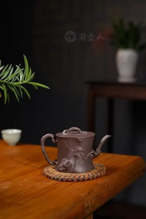 宜兴名家朱子阳紫砂壶作品《松鼠葡萄壶》原矿全手工优惠全场包邮真品