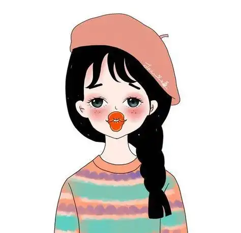 头像卡通女嘟嘴