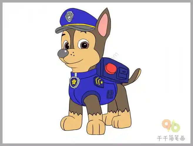 阿奇简笔画 汪汪队阿奇简笔画