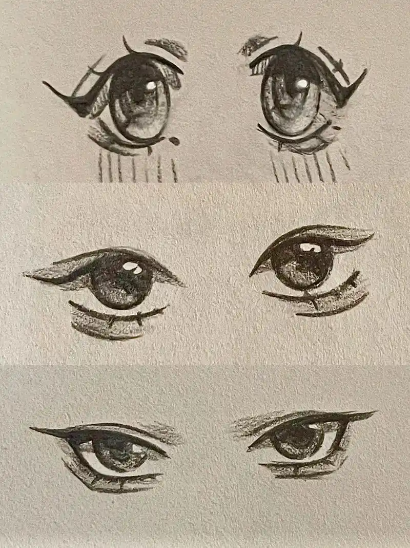 眼睛合集第二弹#摸鱼 #铅笔画 #眼睛  @抖音热点 #原创 - 抖音