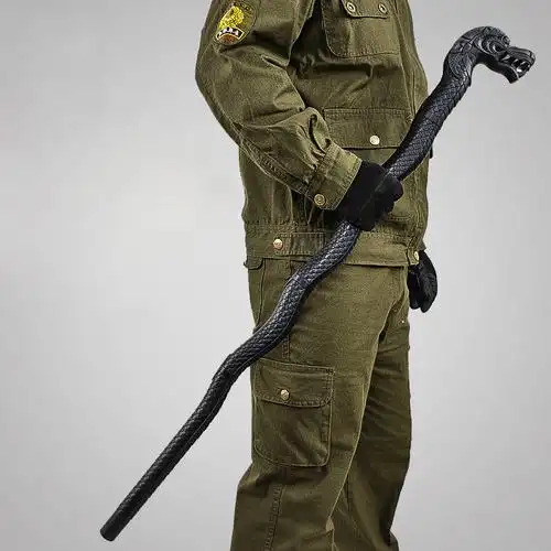 美国冷钢coldsteel非洲祖鲁手杖防卫龙头刺李拐杖登山杖