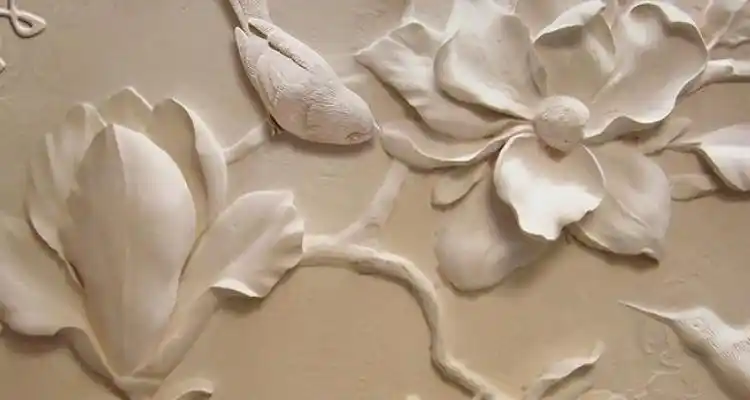 浮雕墙画材料是腻子粉吗