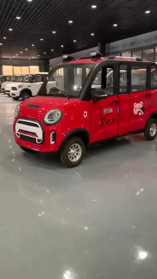 电动四轮家用接送孩子老年代步车 四门四座女士电动轿车-阿里巴巴