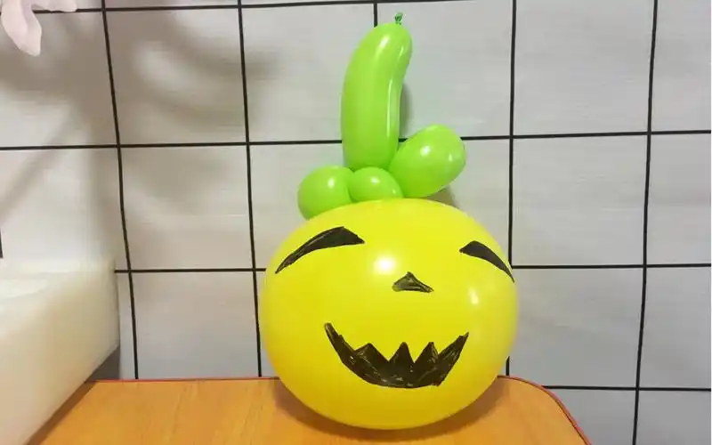万圣节到了:圆气球南瓜造型教程,赶快来学习吧!