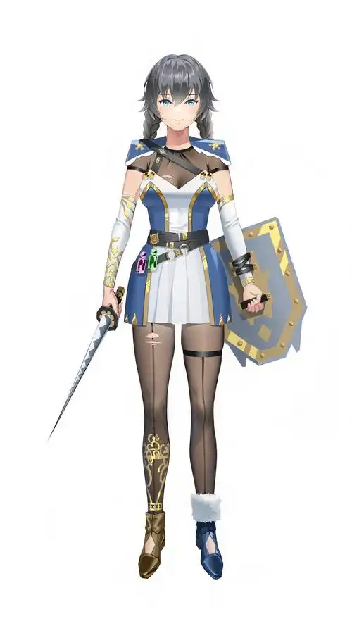 二次元风格女性角色立绘