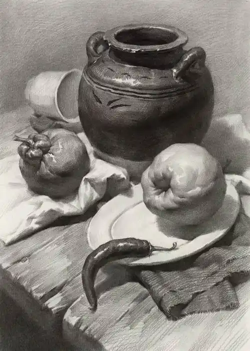 静物素描静物素描图片