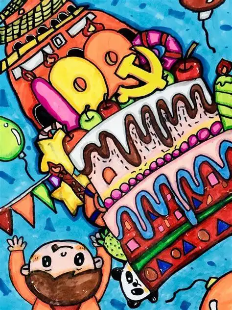 建党一百周年主题绘画8开纸古风建党100周年主题绘画一等奖8开纸