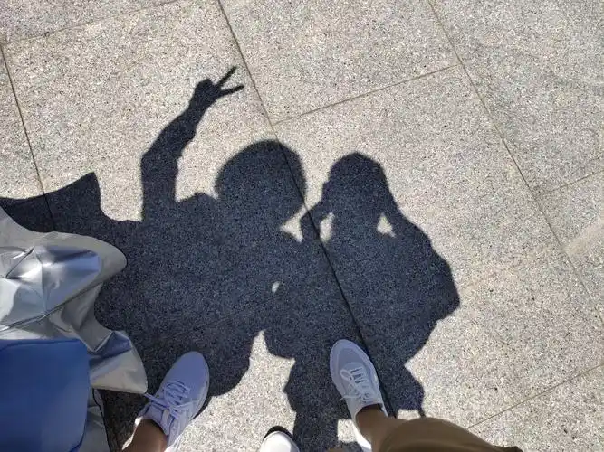 来一张影子的合拍,我们乐于今日所学,更期待明天的旅程(▽`)