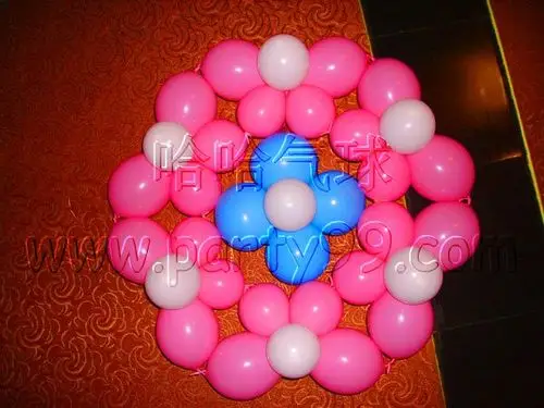 圆形气球花