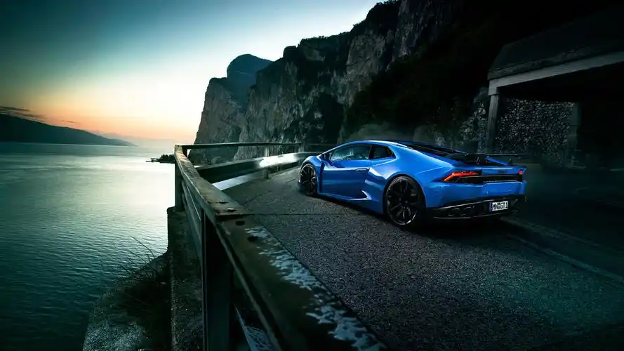 飓风蓝色兰博基尼跑车,高清图片,电脑桌面-壁纸族