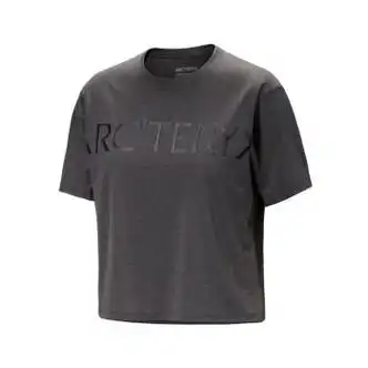 crop word t恤短袖7695新款24ss 黑色 xxs美国直邮【图片 价格 品牌