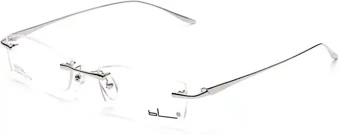 jns 钛合金弹性无框*眼镜框架透明镜片