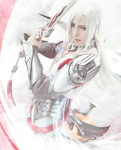 女扮男装王者荣耀李白凤求凰cos照片写真 仙气十足15p