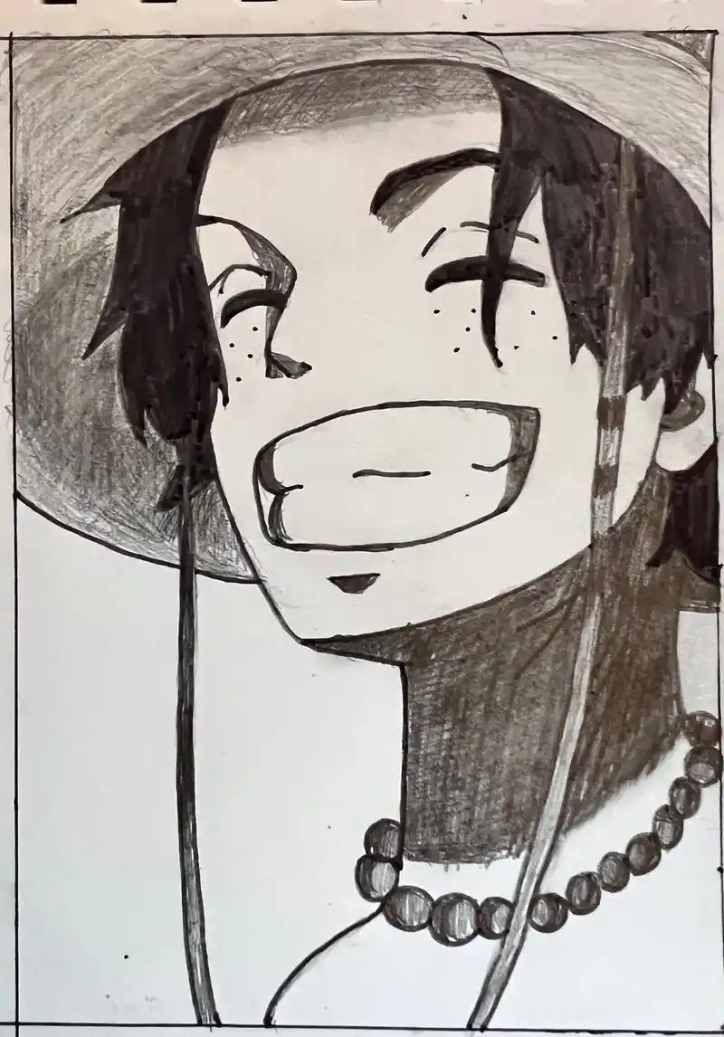 海贼迷们看过来  艾斯 #画画 #日常瞎画 #手绘 #海贼王 - 抖音