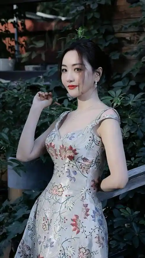 杨蓉吊带裙下的窈窕之姿与事业线的魅力