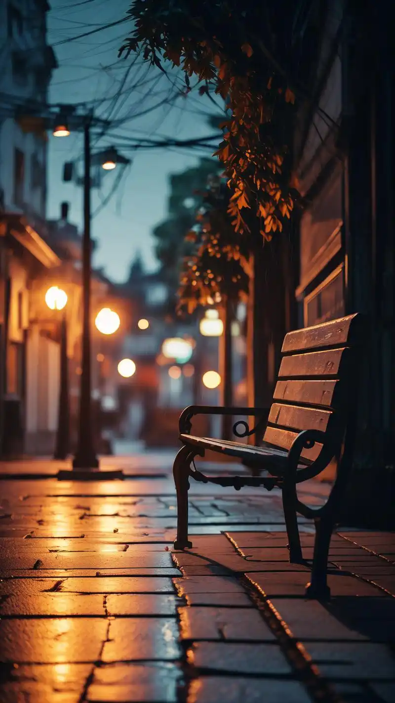 91伤感夜晚的街灯壁纸精选95