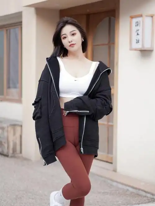 ootd春季微胖女生的休闲运动穿搭