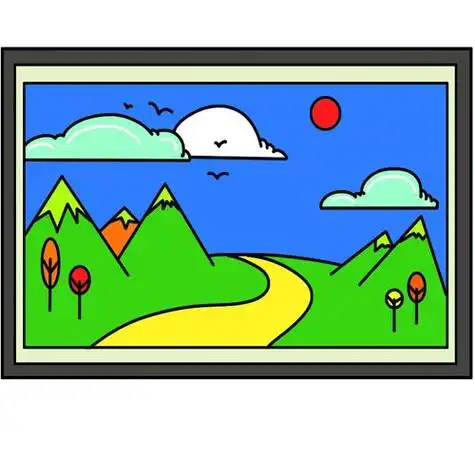 风景画李自健油画风景明信片夏天风景的画图片大全儿童画图片田园风景