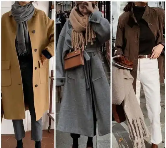 冷空气来袭,聪明女人都这样穿毛衣 哈伦裤,配大衣,美的不得了!