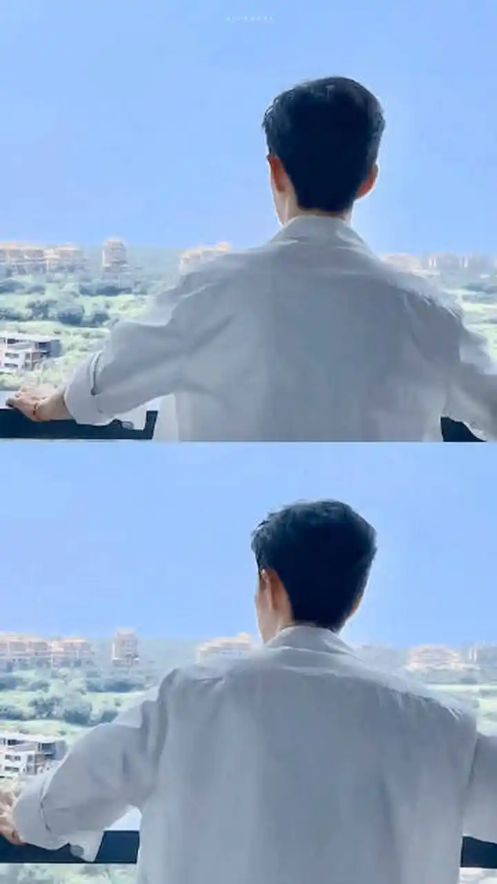 白衬衫背影太好看了!安全感满满!真的好想抱一吧!