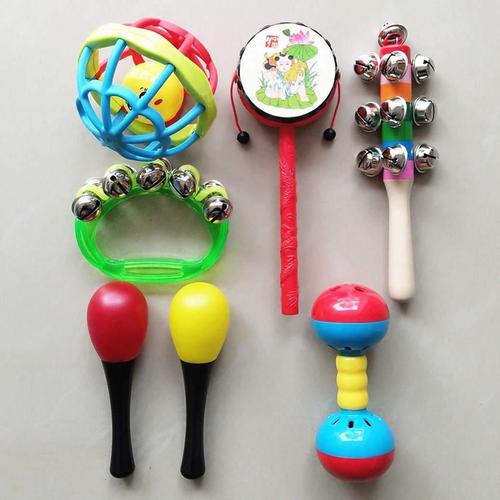 视力可咬刚出生小宝宝鼓手手摇玲玩具婴儿0-1岁新生儿男孩儿3个月