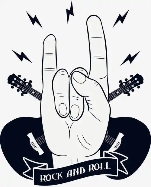 摇滚手势素材免费下载_觅元素