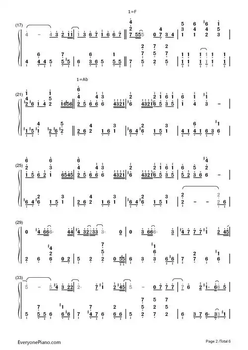 secret of my heart-《名侦探柯南》片尾曲双手简谱预览2