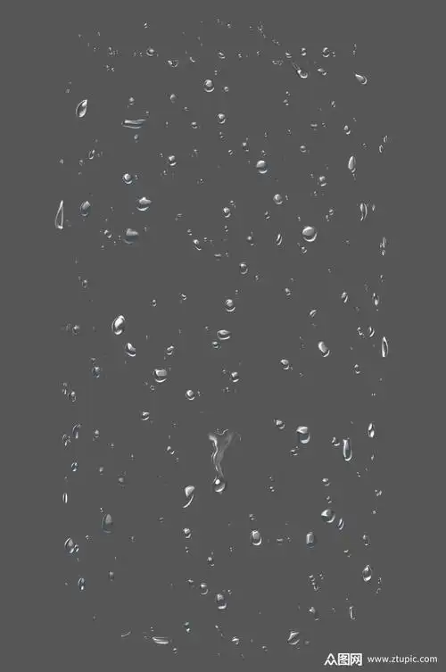 透明水滴水珠元素