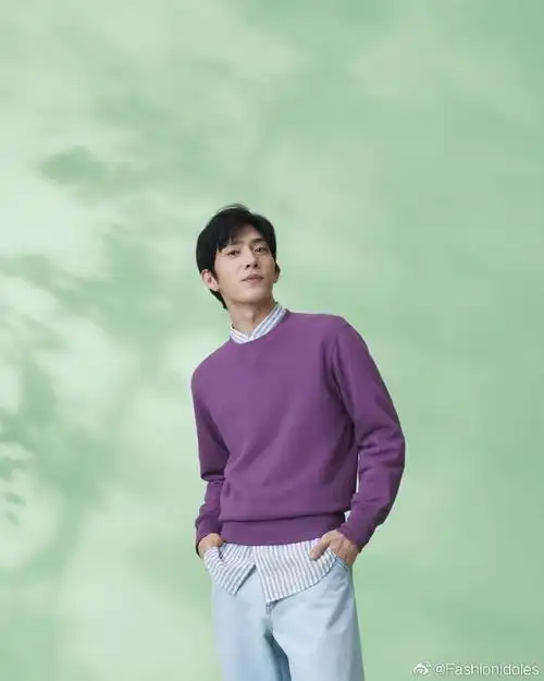 井柏然春季清爽穿搭