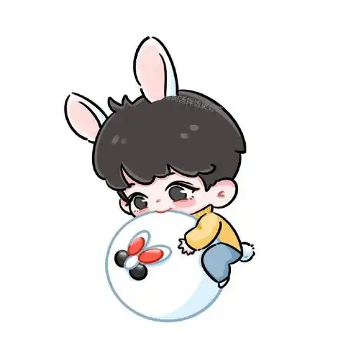 肖战吃的是儿童元宵##我画的就是肖战#小兔子当然要吃小兔子淘膊