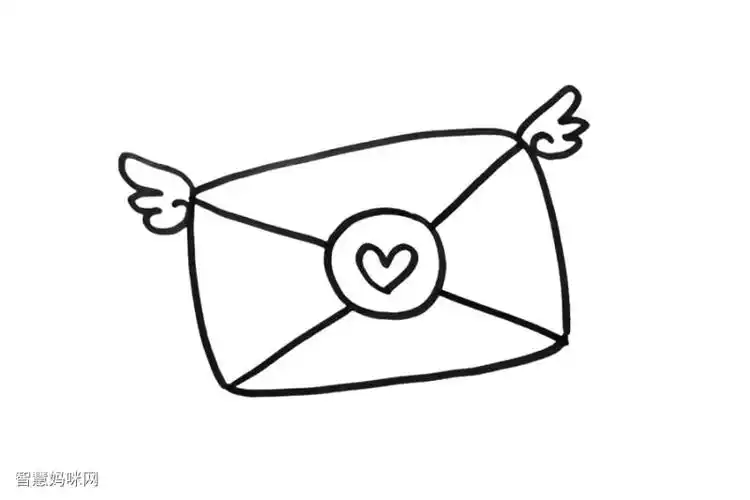 信封怎么画简单漂亮