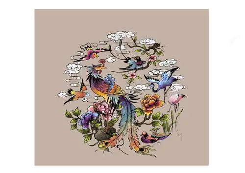 百鸟朝凤2|插画|商业插画|ag徐xcy - 原创作品 - 站酷 (zcool)