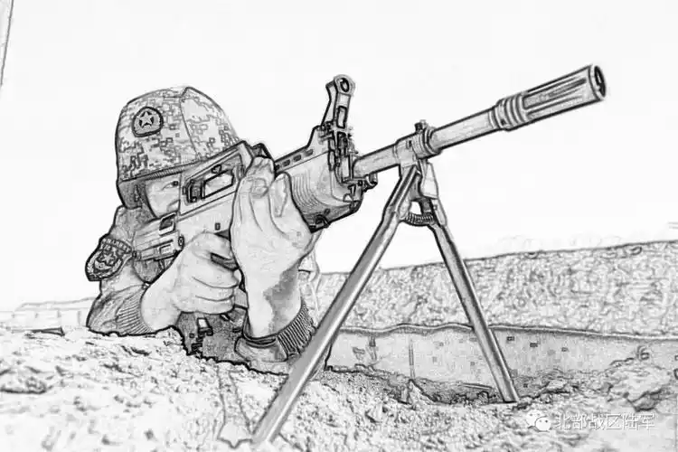 清新素描,带你欣赏维和工兵勇士的别样风采