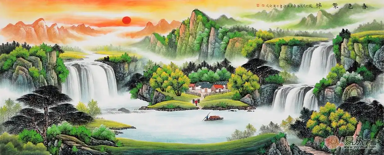 擅长山水的实力派女画家刘燕姣,充满光华神致的艺术境界