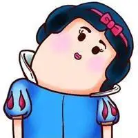 卡通歪头头像女孩