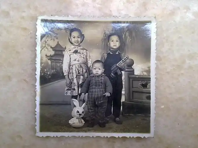 童年姐弟三人合影-老照片--se7267693-零售-7788收藏__中国收藏热线