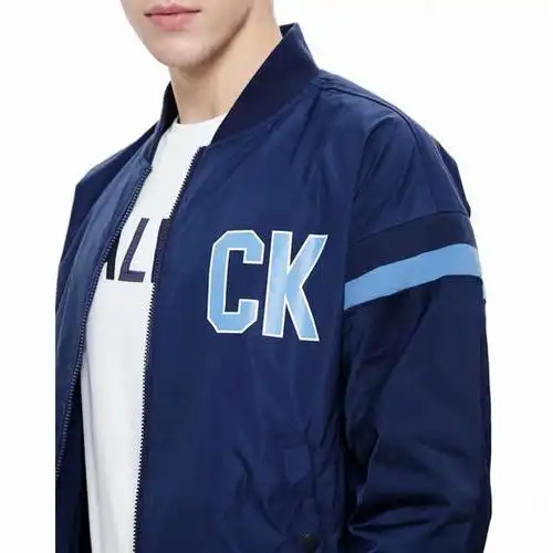 ck jeans张艺兴同款 男装双面穿棒球夹克外套