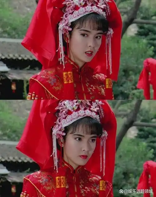 翻看周慧敏之前的古装剧照《妖魔道》,真心觉得她长得很玉女,很温柔