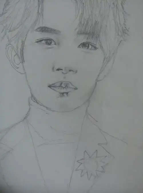 铅笔画 易烊千玺 - 简书