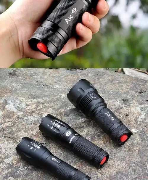 《手电筒强光可充电家用耐用野外超亮远射 超长待机特种兵探照灯aic