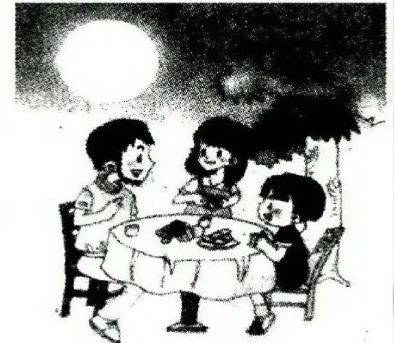 中秋节看图说话作文