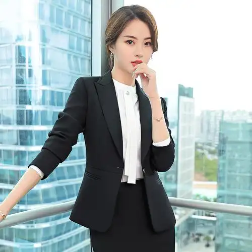 职业装套装韩版时尚修身气质女神范西装工作服ol职业女裤套装